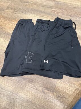 Under Armour Black Athletic Shorts Pair